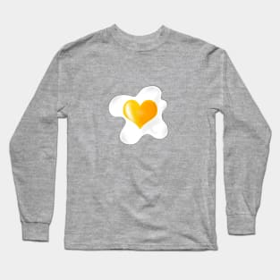 Fried egg heart Long Sleeve T-Shirt